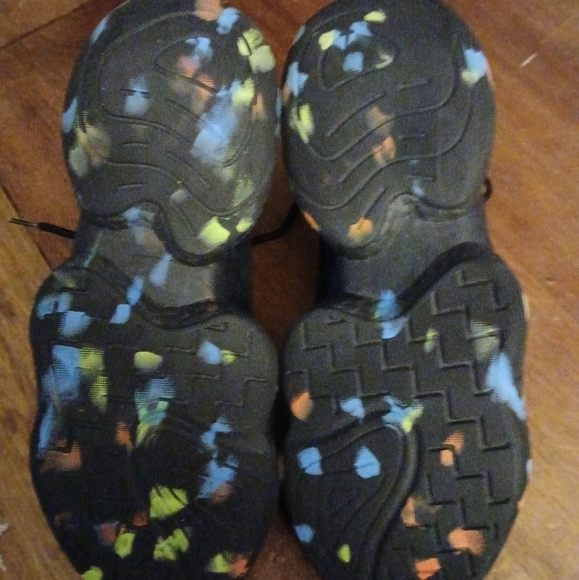 TSFD Hi Top Sneakers/Tennis Unisex Men  , black, Size 8  (41)  Paint Splatter - Picture 6 of 8